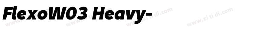 FlexoW03 Heavy字体转换